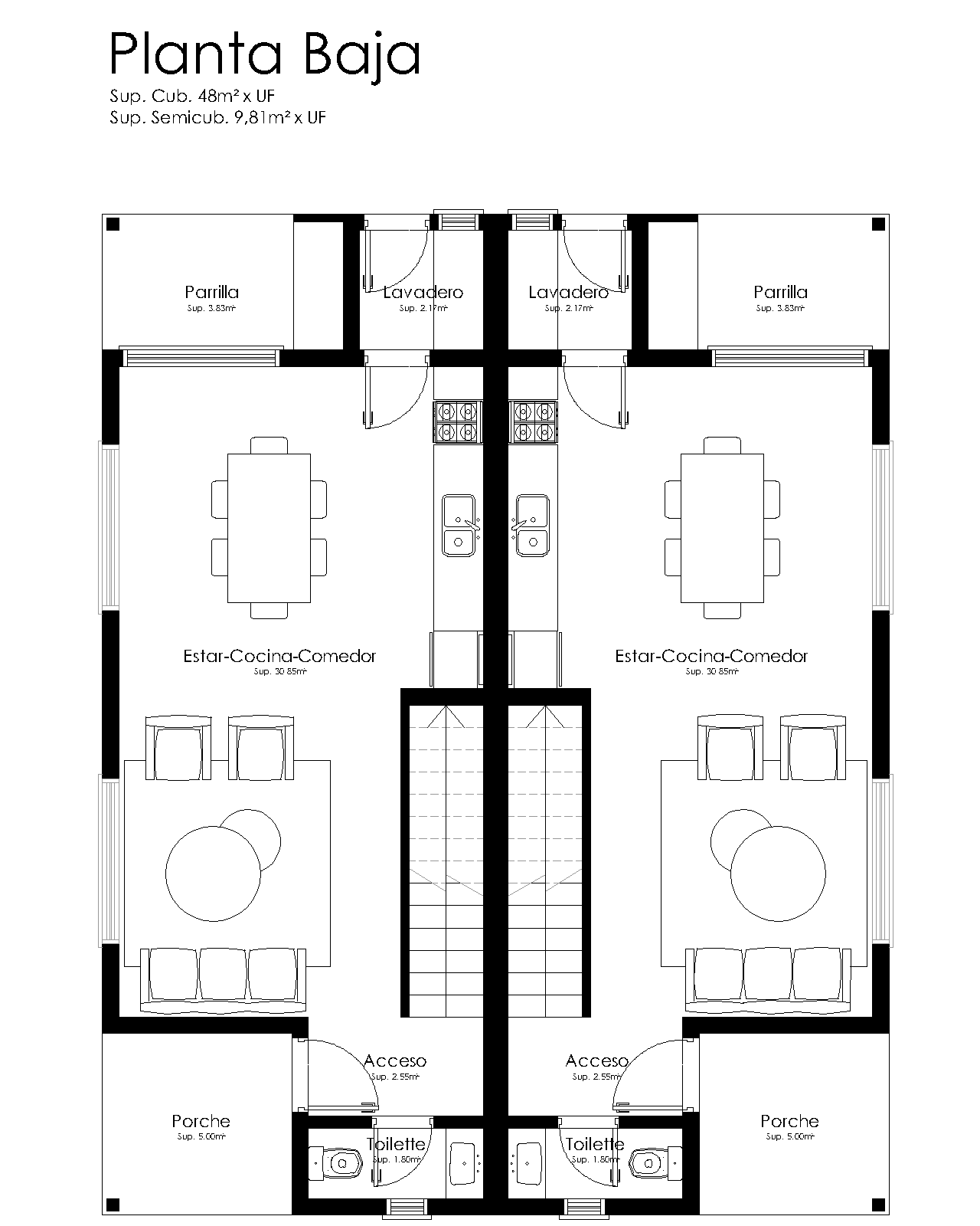 Planta baja JUCA DÚPLEX